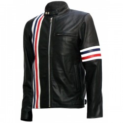 Captain America Biker Black Easy Rider Leather Jacket