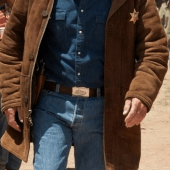 Longmire Sheriff Suede Leather Jacket – Brown Longmire Sheriff Suede Leather Jacket – Brown