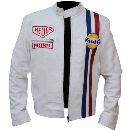 Steve McQueen 1971 Le Mans Grand Prix Leather Jacket