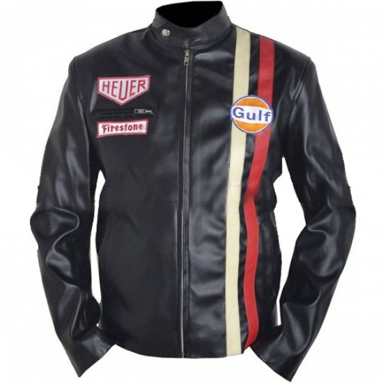 Steve McQueen 1971 Le Mans Grand Prix Leather Jacket