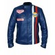 Steve McQueen 1971 Le Mans Grand Prix Leather Jacket