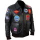 Top Gun Captain Maverick Fighter Pilot Tom Cruise Real Leather Jacket