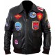 Top Gun Captain Maverick Fighter Pilot Tom Cruise Real Leather Jacket