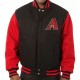 Arizona Diamondbacks Varsity Red and Black Wool Jacket