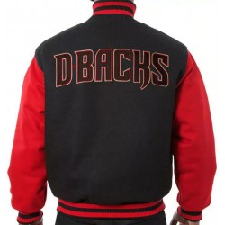 Arizona Diamondbacks Varsity Red and Black Wool Jacket