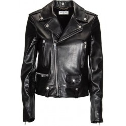 Women's Lambskin Leather Bomber Biker Jacket 