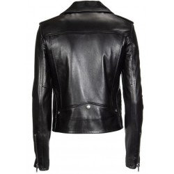 Women's Lambskin Leather Bomber Biker Jacket 