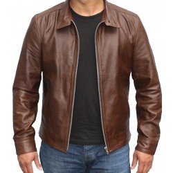 X-Men 1st Class Brown Movie Leather Jacket