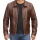 X-Men 1st Class Brown Movie Leather Jacket