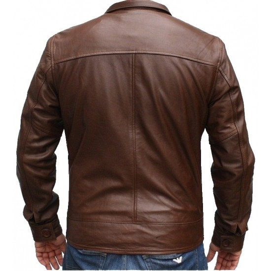 X-Men 1st Class Brown Movie Leather Jacket